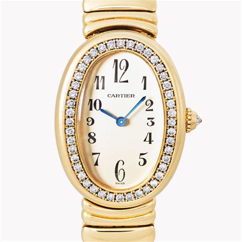 cartier baignoire gold case.